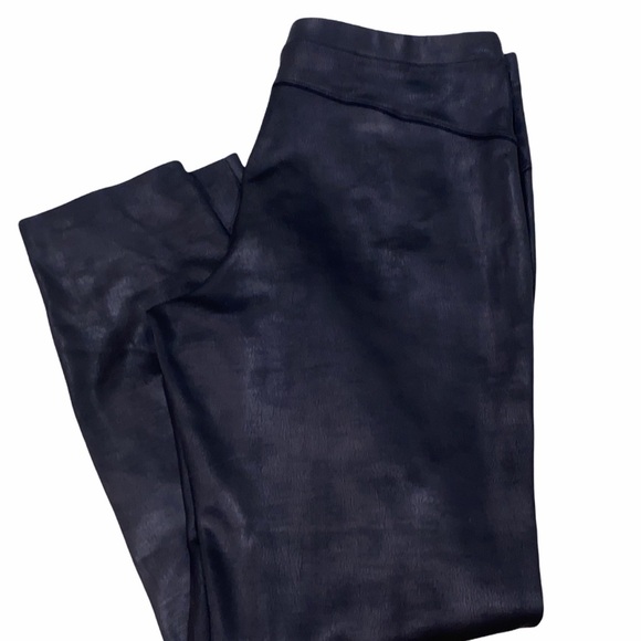 Conrad C Collection size medium black faux leather pants - Picture 1 of 5